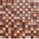Elegant brown series water waving glass mosaic tile for your dressing room