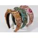 Baroque palace luxurious colorful diamond flower hair hoop headbands ladies ball gorgeous logo picture hair accessories