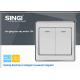 Electrical Switch 2 Gang lighting Switch wall switches with LED light