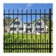 Residential Security Fence Galvanized Durable Steel Panels with Pressure Treated Wood