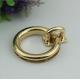 Wholesale high quality lady bag lock light gold metal twist turn decorative lock for bags