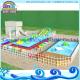 Metal Frame Amusement Park Inflatable Inground Pool With Pool and Slide