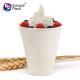 Party supplies biodegradable wheat straw 300ml ice cream cup for party