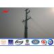 Hot Dip Galvanized Utility Power Electrical Transmission Poles With Accessories