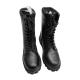 Logo Up-lace Long Cowhide Leather Safety Boots with Hard Toecap and Smashing Rubber Sole Sizes 36-47