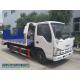 White 100P 98hp ISUZU Tow Truck Flatbed Wrecker Truck Light Duty 4 Ton