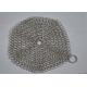 Custom Pan Stainless Steel Chainmail Scrubber 10mm Outside Diameter , Eco Friendly