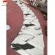 Customized Grade Lavabo Interior Stair Design Panda White Marble Look Porcelain Tiles