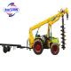 Hydraulic low price vertical post hole digger machine for foundations construction