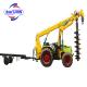 Widely used pole erection machine with post hole digger for construction