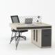 Simple Modern Office Furniture Table and Chair Combination for Open Staff Workstation