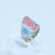 FAshion 316L Stainless Steel Ring With Enamel LRX177