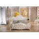 Luxury Bedroom Leather Tulip Bed Cheap Classic European Bed 9008