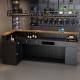 Hotel Reception Desk Vintage Iron Checkout Counters Made in American Industrial Style