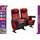Red Foldable Auditorium Theater Seating Chairs Used Movie Cinema Seats Fixed Backs