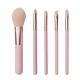 Synthetic Hair 5pcs Portable Travel Cosmetic Brushes Full Face