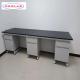 Lab wall benches featuring steel construction for safety and reliability