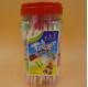 Table Tennis Shape compressed candy milk chocolate strawberry flavor in on bottle