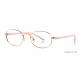 PARIM Round Kids Eyeglass White Rose Gold Mental Optical Frames Prescription Eyeglass Frames