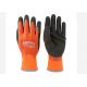 10 Gauge Industrial Latex Rubber Hand Gloves Warm Fleece Lined Anti Slip