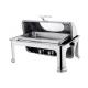Stainless Steel Chafing Dish With Visual Window Rectangular Cookware GN Food Container 1/1*65MM
