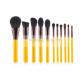 Yellow Handle Stylish Makeup Brush Collection Kit For Basic Daily Application