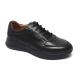 Black Lace Up Anti Skid Mens Leather Casual Shoe