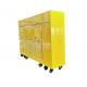 Professional Workshop Tool Storage with Silver 16 Drawer Tools Box Cabinet on Wheels