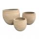 Customizable GRC Planter Pots Keep 5-6 Years Outdoor Frost Resistant Textured Surface