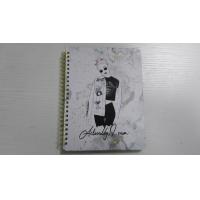 Hardcover Spiral Paper Notebook Matte Lamination OEM Graph Paper Spiral Notebook 120GSM