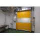 Transparent PVC Window High Speed Overhead Doors Yellow Red Grey