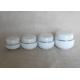 5oz 150ml Recycled Round Glass Cosmetic Jars With White Screw Cap Silk Screen