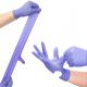 Disposable Powder Free Purple Nitrile Gloves Anti Slip