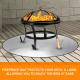 36Inches Fire Pit Mat For Grass BBQ Camping Fire Resistant Fiberglass Grill Mat For Patio Heater