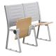 Armless Waiting Room College Classroom Furniture / Floor Mounted Fold Up Chairs