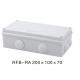 White Waterproof Junction Box With Rubber Seal Outdoor Power Junction Box