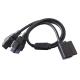Extension Data OBD2 Y Cable Elbows 16 Pin 1 Male To 2 Female