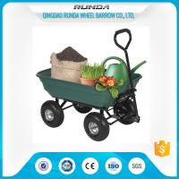 75 Liters Wheeled Garden Mesh Cart , 4 Wheel Garden Trolley Robust Tray TC2135