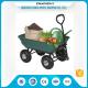 75 Liters Wheeled Garden Mesh Cart , 4 Wheel Garden Trolley Robust Tray TC2135