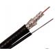 RG6 CCS Conductor Dual Shielded with Steel Messenger Outdoor CATV Coaxial Cable