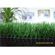 40 MM Diamond Shape Yarn Soocer / Baseball Turf Grass , Natural Artificial Lawn