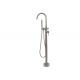Modern Free Standing Bathtub Shower Mixer Taps Floor Mounted Tub Shower Faucets With Hand Sprayer  Dual handle fuacet
