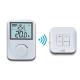 White Color ABS RF Wireless Digital Room Thermostat Controller Non - Programmable