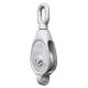 Chrome Painting Single Sheave Pulley Block , Snatch Block With Hook