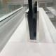 U Channel Frameless Aluminum Glass Fence Glass Deck Railing Gate