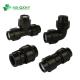 Irrigation Pn16 Black Color Plastic Pipe Fitting with 90deg Angle PP Compression Fitting