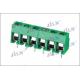 Brass PA66 M2.5 JL126 PCB Terminal Connector 20AWG Green 5.00mm Pitch