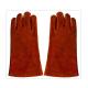 Winter Red Cow Split Leather Welding Work Gloves