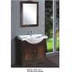 Brass handles traditional bathroom vanity cabinets single Ceramic basin 85 X 50 X 85cm