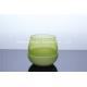 Green hurricance glass candle holder for decoration